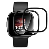 Cable Leader 2 Stück Schutzfolie für Panzerglas für Fitbit Versa 3/Sense/Sense 2/Versa 4, Hohe Auflösung für Versa 3/Sense/Sense 2/Versa 4 Schutzglas, Kratzfest Anti-Blasen Versa 4 Panzer Schutz G