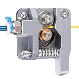 Verbesserter Creality Ender 3 All Metal MK-8 Extruder Feeder Drive 1,75 mm Filament für Ender 3 Pro, Ender 3 V 2, Ender 5/5 Plus/Pro, CR-10-Serie, 3D-Drucker, Grauer Aluminiumblock-Bowden-Ex