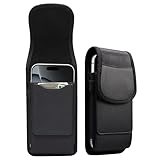 Handyholster Kompatibel mit iPhone 15 Pro,15,14 Pro,14,13,13 Pro,12,12 Pro,XS,X,11,XR Handyholster, Premium Echtledertasche Holsterhülle mit Gürtelschlaufe Kompatibel mit Galaxy S24,S23, Hülle(6.9
