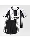 adidas Jungen Trainingsanzug Juventus Turin Mini-Heimausrüstung Trikot + Shorts, Top:White/Black Bottom:Black/White, 104