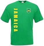 Jamaika Jamaica WM-2022 T-Shirt Trikot Wunschname Nummer Maigrün M