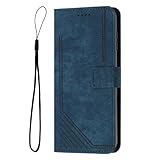 Hülle Case für Sony Xperia 5 VI Handyhülle Premium Leder Kartenfach Magnet RFID Schutzhülle Klapphülle Stoßfeste Lederhülle Handytasche Tasche Etui Kompatibel für Sony Xperia 5 VI, b