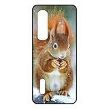 FunKaz Schutzhülle für Oppo Find X2 Pro – Eichhörnchen – Schwarz TPU