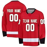 XYYYHTL Hockey Trikot Feldhockey Trikot Eishockey Jersey Personalisierbar mit Ihrem Namen, Team/Nummer, geeignet für Geschenke für Kinder und Erw