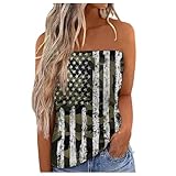 Generisch Top Damen Sommer,Geripptes Einfarbige Tanktops Sexy Neckholder Tops Einfarbig Tank Slim Fit Camisole Elegant Blusentop Locker Trägershirt Sommer Freizeittop Casualtop