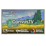 Hisense 55S7NQ 139 cm (55 Zoll) Canvas TV, 4K QLED, Wide Color Gamut, Dolby Vision IQ, 144 Hz, DVB-T2/T/C/S2/S Tuner, Wifi, HDMI 2.1, HLG, HDR10/HDR10+ Adaptive, VIDAA, Alexa Built-in, Filmmaker M
