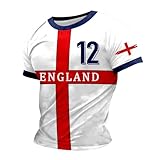 RUMAOZIA Personalisiertes Weltmeisterschaft Fussball Trikot 3D Druck Football Shirt mit Ihrem Namen und Nummer Hip Hop Football Jersey für Herren Damen Kinder Casual Sport Fan T-Shirt Trik