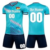 KILUZARNO Personalisiertes Handball Trikot Kinders Erwachsene Handball Shorts&Trikots mit GRATIS Name Nummer Team Logo Handballtrik
