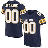 Personalisiert American Football Trikot Spieltrikots mit Name Nummer Logo Personalisierte Trikot T-Shirt für Kinder Erwachsene Junge Mädchen Herrn D