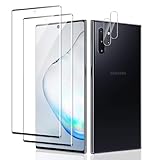 Schutzfolie für Samsung Galaxy note 10, 2 Stück 3D Vollständige Displayschutz Folie mit 2 Stück Kameraschutz, Panzer Schutz Glas, Sensitive Touch, HD, Blasenfreie,