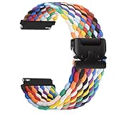 MroTech 22mm Geflochten Nylon Armband Kompatibel mit Huawei Watch GT4/GT3/GT2/GT 46mm/Garmin Venu 3/Venu 2/Vivoactive 4/Samsung Gear S3 Frontier/S3 Classic/Galaxy Watch 3 45mm Ersatzarmband,I