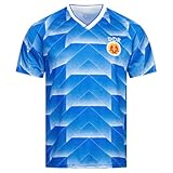 JELEX Retro History Herren Trikot | mit eingesticktem Logo & Kurzarm | Nostalgie-Design für Fußballfans | ideal für Sammler (DE/NL/SE/PL, Alphanumerisch, L, Regular, Regular, DDR)