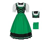 Povanjer Kleider für Frauen 'Festival, Kostüme 'Festival für Frauen,Fashion Damen Festival-Kostüm,Festival Kleid | Elegantes Festival-Kostüm für Fasching Karneval für Bier fü
