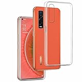 REY - Pack 3X Transparent Silikonhülle TPU für Oppo FIND X2 PRO, Handyhülle Premium Kratzfest TPU Durchsichtige Schutzhülle, Ultradünne 0,33
