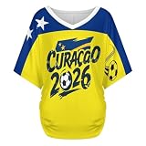 Trikot Damen,Elegantes Grafik-T-Shirt FüR Fans Leichtes Freizeittop FüR Jeden Tag