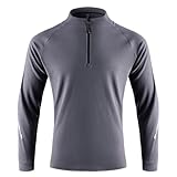 Pullover Herren Sonnenschutz Outdoor Leichte Full Zip Hoodie Jacke Atmungsaktive Sommerjacke wasserdichte Regenjacke Langarm Laufende Fitness Sportbekleidung Wandern Performance S