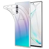 Beetop Samsung Galaxy Note 10 Hülle Schutzhülle Ultradünn Handyhülle Transparent Weiche Silikon TPU Rückschale Case Cover für Samsung Galaxy Note 10 - Durchsichtig
