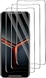 QJOY Für Asus ROG Phone 2 Panzerglas Schutzfolie, [3 Stück] Panzerglasfolie, Displayschutzfolie 9H Härte, Anti-Kratzen, Anti-Öl, Anti-Bläschen für Asus ROG Phone 2