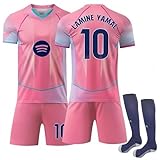 Generisch 25/26 Nr.10 Trikot Fussball Erwachsene/Kinder Heim/Auswärts Trikot Fußballtrikots Trainingsanzug Shorts Sock