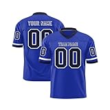 Personalisiert American-Football-Trikot Custom Football Jersey Personalized Team Name & Number Sports Uniform Men Women Youth Herren Schnelltrocknend Atmungsaktiv T-S