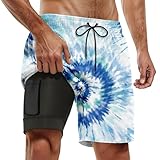Generisch Badehose Herren Eng Kurz Badeshorts mit Tunnelzug Schwimmhose Wassersport Kurze Hose UV Schutz Jungen Schwimmwear Schulschw
