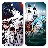 Yimctoie [2 Stück Handyhülle für Huawei P30 Pro 6.47', Cool Anime Blue Lock Muster Aesthetic Design Schutzhülle Weich TPU Silikon Stoßfest Case für Huawei P30 Pro, Footb