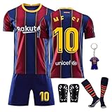 Pardofelis Trikot für Kinder Set, Fussball Trikot Kinder, Outdoor Football Jersey Trikots, Fußball T-Shirt Shorts Socken und Schienbeinschoner für Junge (Blau, 120-130)