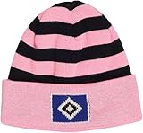 Hamburger SV HSV Mütze Wintermütze Beanie Kinder gestreift (DE/NL/SE/PL, Numerisch, 55, Rosa)
