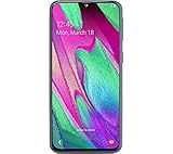 Samsung Galaxy A40 Smartphone (15.0cm (5.9 Zoll) 64GB interner Speicher, 4GB RAM, Dual SIM, schwarz) - Deutsche V