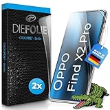 Crocfol Schutzfolie vom Testsieger [2 St.] kompatibel mit Oppo Find X2 Pro- selbstheilende Premium 5D Langzeit-Panzerfolie - inkl. Kamera Schutzfolien (Casefit)