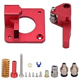 Dual Gear Extruder für Ender 3d drucker, Dual Pneumatic Joint Extruder 1.75mm Filament, Extruder für CR10/CR-10S/CR 10 PRO/Ender 3/Ender 3 Pro (Rot)