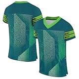 KONG JIMFAN Personalisiertes Baseball Trikot,Football Trikot Für Herren Und Damen Unisex Fußballtrikot Individuell Bedruckt Namen Nummer & Logo,Aktiv Kleidung Tshirt Herren Sport(14)