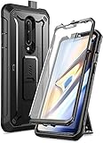 SUPCASE Unicorn Beetle Pro Series Schutzhülle für OnePlus 7 Pro, robust, mit Ständer, mit integriertem Displayschutz, Schw
