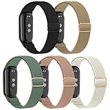 chinbersky Nylon Elastisches Armband kompatibel mit Mi Band 9 Armband/Mi Band 8 Armband Damen Herren,Stoff Verstellbares Dehnbare Sport Ersatzarmband für Xiaomi Smart Band 9/Xiaomi Smart Band 8