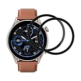 FOXZKISS 0.33mm Ultra-klar Schutzfolie für panzerglas Amazfit GTR 3 Pro folie,Anti-Fingerprint Panzerfolie für Schutzglas Amazfit GTR 3 Pro Displayschutz,2 Stück Anti-Kratzer Blasenfrei F