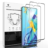 Three-Tree Schutzfolie für Panzerglas für Huawei P30 Pro/New Edition, 2 Stück Hochpräzise Fingerabdruckerkennung 9H Härte Display Schutzglas für Huawei P30 Pro/New E