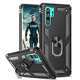 LeYi für Hülle Huawei P30 Pro Handyhülle P30 Pro New Edition,360 Grad Drehbar Ringhalter Cover TPU Bumper Schutzhülle für Case Huawei P30 Pro Handy Hüllen Schw