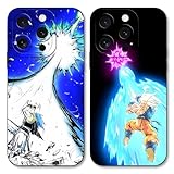 2 Stück Handyhülle für Huawei P30 Pro Hülle 6.47 Zoll, Anime Dragon Ball DBZ Guko mit Muster Designs Manga Mädchen Junge Case Schutz Schutzhülle Stoßfest TPU Weich Ultra Dünn Cover Überlegener S