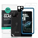 Ibywind Schutzfolie für Asus ROG Phone 9 5G,2 Stück 9H Panzer-Glas,mit Metall-Kameraschutz,einfache Installation,unterstützt Fingerabdrucksensor,anti-kratzer,blasenfreiheit,Bruchsicher,Ö