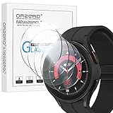 NEWZEROL 4 Stück Displayschutz Kompatibel für Samsung Galaxy Watch 5 Pro 45mm Schutzfolie/Huawei Watch GT/Active [Blasenfrei] [Kratzfest] [Vollständige Abdeckung] HD Display