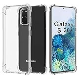 Migeec Hülle für Samsung Galaxy S20 Plus, Transparent Handyhülle mit 4-Ecken Stoßdämpfung, Nicht Vergilbende Stoßfest Stoßfänger Clear Case Schutzhülle​