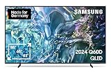 Samsung QLED TV 4K Q60D Fernseher 85 Zoll (214 cm), Fernseher mit Cloud-Gaming Hub, 60Hz HDR-Panel, 4K Upscaling, Tizen OS, Smart TV, Alexa, Knox Security, 3D Surround Sound & Q-Symphony