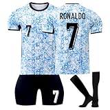 Nr.7 Fußball Trikot, 24 Neue Hause/Auswärts Fußball Trikot Kinder Erwachsener, Fussball Trikots Shorts und Socken Anzug Jungen H
