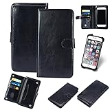 K-S-Trade Qualitativ & Innovativ 360° Hülle Für Asus ROG Phone 2 Schwarz Kunstleder Case Bookcase WalletCase Kunstlederederhülle Handyhülle,