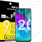 NEW'C 3 Stück, Panzer Schutz Glas für Honor 20, Honor 20 Pro, Frei von Kratzern, 9H Härte, HD Displayschutzfolie, 0.33mm Ultra-klar, Ultrabeständig