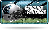 NFL Rico Carolina Panthers Metall License Plate Tag, 15,2 x 30,5 cm M
