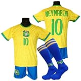Fußballtrikot + Stutzen Neymar JR Brasilien Kinderfußballtrikot - BG Größe 134