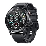 Honor MagicWatch 2 Smartwatch, 14 Tage Akkulaufzeit, 15 Fitnessmodi, SpO2-Monitor, Überwachung der Herzfrequenz beim Schwimmen, Stress-Schlaf-Tracking, Bluetooth-Anruf, 46 mm schw