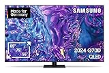 Samsung QLED 4K Q70D Fernseher 85 Zoll, AI Quantum Prozessor 4K, AI Upscaling, Tizen OS, Motion Xcelerator 120 Hz, Smart TV, KI TV, GQ85Q70DATXZG, Deutsches Modell [2024]