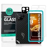 Ibywind Schutzfolie für Asus ROG Phone 8 Pro 5G,2 Stück 9H Panzer-Glas,mit Metall-Kameraschutz,einfache Installation,unterstützt Fingerabdrucksensor,anti-kratzer,blasenfreiheit,B